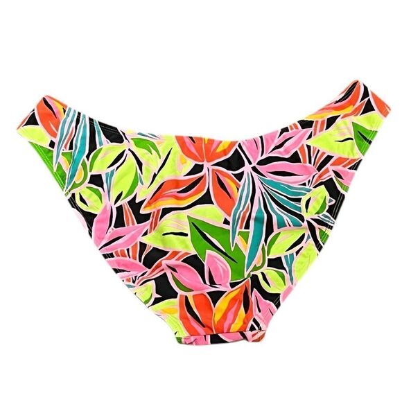 Wild Fable Low Rise High Leg Cheeky Tropical Print Bikini Bottoms, XL, NWT - Picture 2 of 5